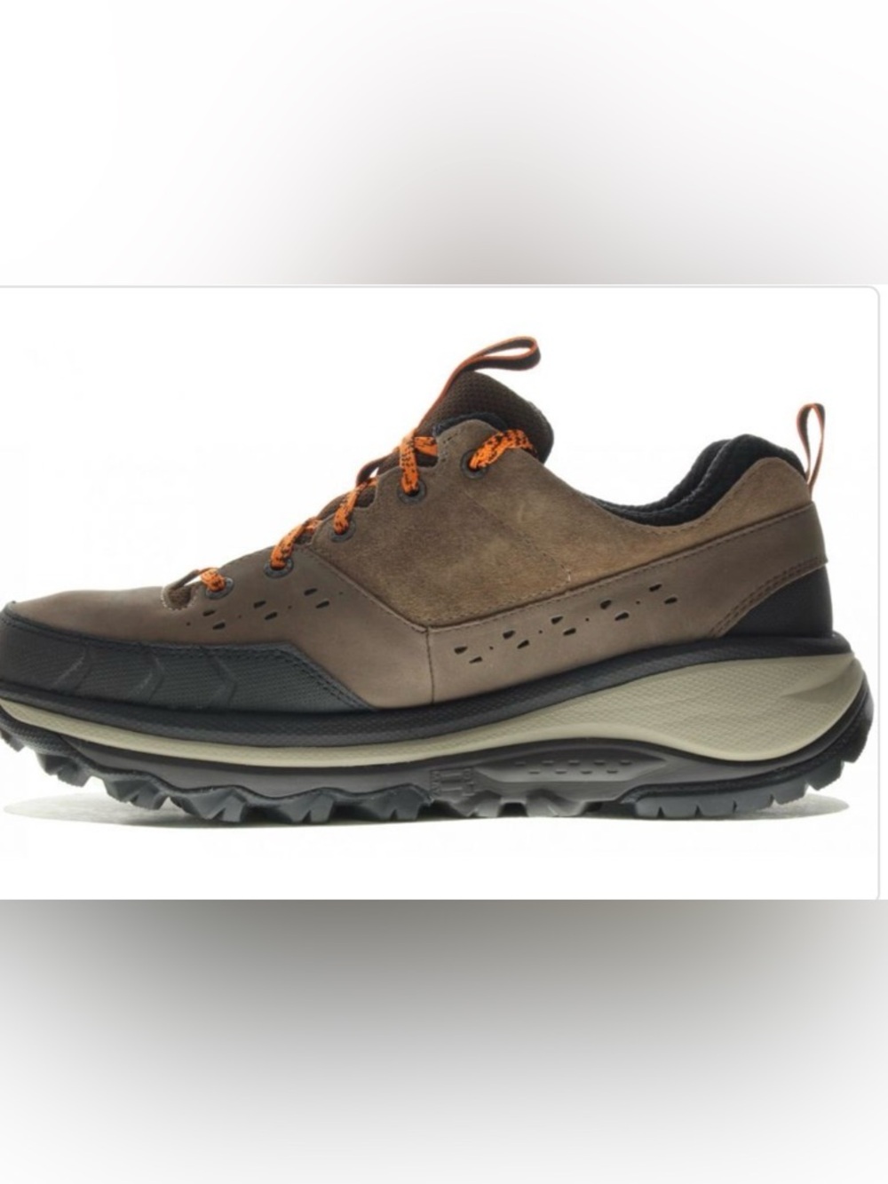 Hoka One One Men's Brown and Orange Trail Low Top Sneakers new no box